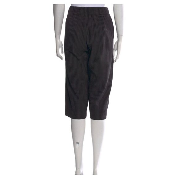 Issey Miyake Homme Plisse 2 / Medium shorts cropped pants matte black w/pockets - Picture 6 of 11